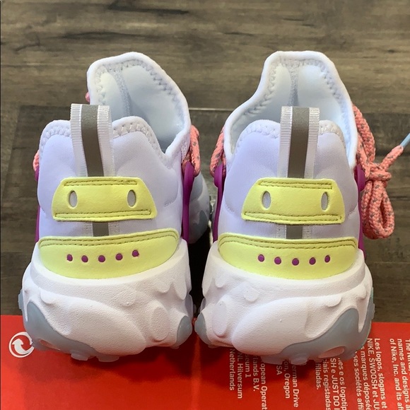 W NIKE REACT PRESTO White/Hyper Violet - Picture 14 of 16